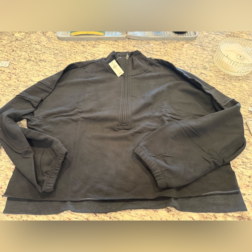 Aerie Offline OTT Seamed Quarter Zip Sweatshirt size small - Picture 4 of 5